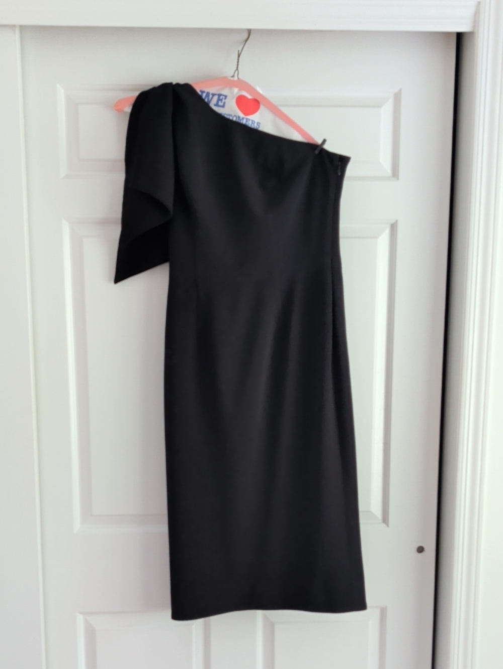 Dress The Population Tiffany Elegant One-Shoulder Black Dress